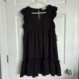 NWT altar'd state black short sleeve dress size xs